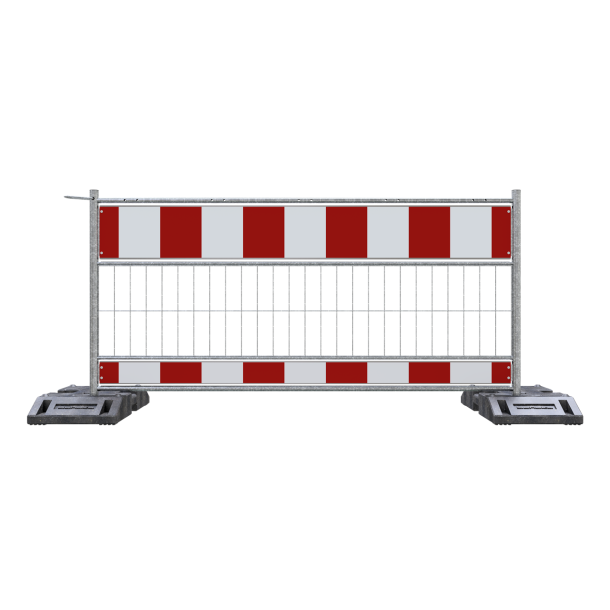 Panel fence | according to TL | film RA2/B | length: 2.40 m | red / white